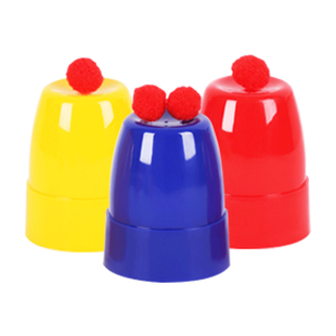 包邮 三杯小球 三仙归洞  三杯球  魔术道具近景 儿童玩具