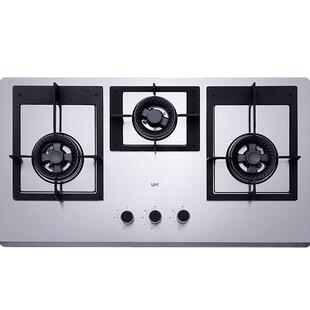 um/优盟 UZ301燃气灶嵌入式三眼灶具天然气液化三头灶家用不锈钢