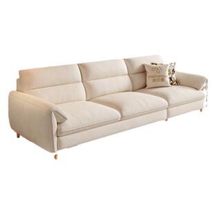 帕沙曼布艺沙发小户型简约客厅2026新款原木风大象耳朵沙发猫抓布