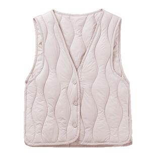 2025年雅鹿官方新款轻薄羽绒内胆短款女士马甲羽绒服YD501Z00660