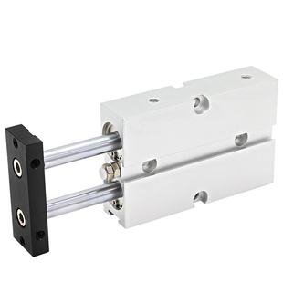 双杆气缸双出杆小型TN20/16/10/25/32双杠汽缸夹具气动双柱双轴