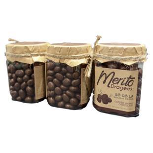 越南代购Merito咖啡黑巧克力豆抹茶杏仁巧克力 肉桂杏仁巧克力