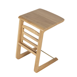 实木边几小茶几床头桌子沙发藤编小户型方茶桌日式角几C型胡桃色