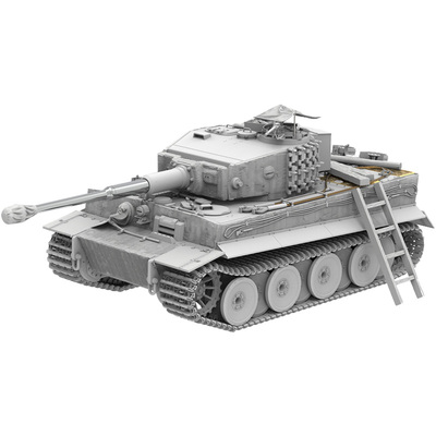 三花虎式坦克拼装模型附防磁装甲