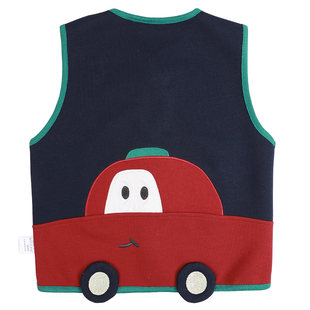 男童卡通摇粒绒马甲加厚2026春秋季新款服装儿童保暖背心坎肩3511