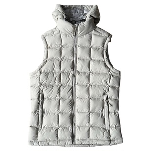 机能户外休闲连帽羽绒棉马甲男女款三防保暖背心情侣防风立领马夹