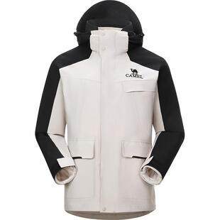 骆驼男装轻量化冲锋衣男女款防水透湿春秋外套防风夹克户外登山服