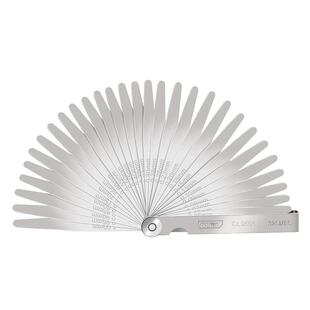 得力塞尺不锈钢高精度气门间隙塞尺单片塞规片厚薄规钢塞测量套装