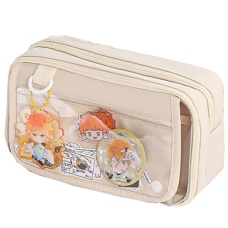 痛包笔袋高颜值ins风女生2025新款大容量小学生透明笔袋男孩女孩超火简约文具袋文具盒儿童铅笔盒小众不撞款