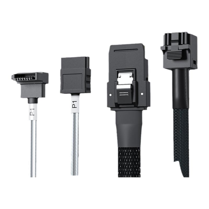 Mini SAS线 SFF-8087/8643转4SATA服务器硬盘磁盘阵列6/12G数据线