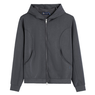 DIVPOLO保罗女士卫衣开衫连帽2025秋季新品柔软上衣外套LB02715K6