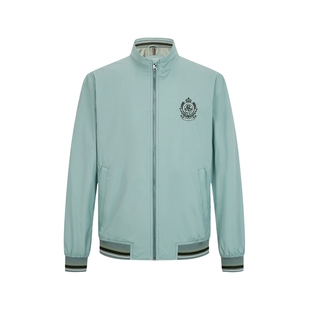 LONDA 伦德马春季男士夹克时尚刺绣立领外套男都市潮流男装上衣