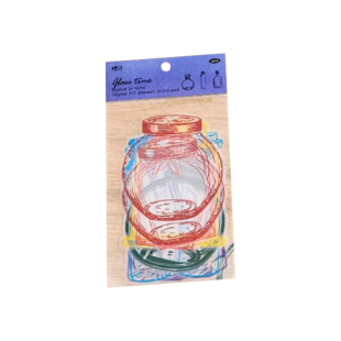 干花书签标本塑封膜瓶子里的春天收集儿童压花礼物送长辈手工diy礼物材料包透明贴纸玻璃瓶树叶小学生创意