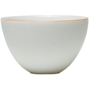 三勤堂小茶杯甜白釉陶瓷主人单杯景德镇陶瓷功夫茶具红茶品茗杯