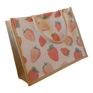 a4手提袋文件袋资料麻布包包拉链女包学生老师装书袋手提布袋产检