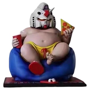 大肌霸 蛋雕 蛋白粉 肥仔系列 跳水元祖高达手办车载模型摆件雕像