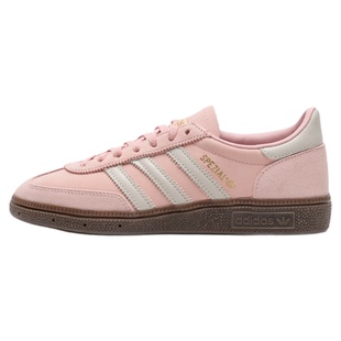 阿迪达斯三叶草女鞋春季新款粉色鞋子轻便复古德训鞋运动鞋休闲鞋