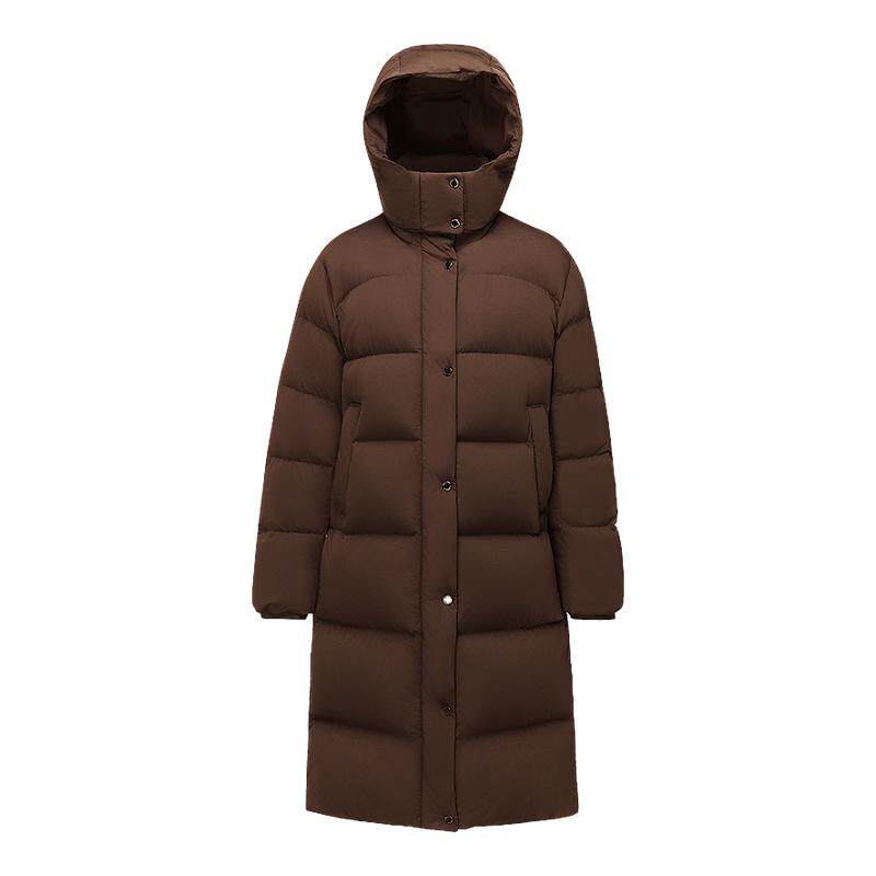 波司登新款羽绒服女长款宽松保暖亲肤抗皱舒适生活2.0
