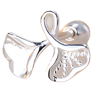 Z小姐999纯银银杏叶耳钉女士养耳洞睡觉免摘耳环2025新款爆款耳饰