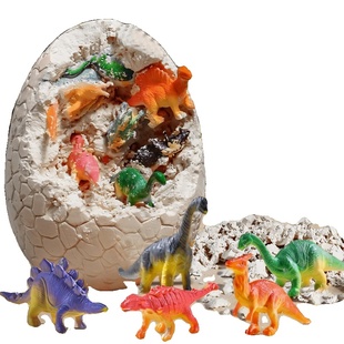 巨型恐龙蛋考古挖掘玩具儿童挖宝石恐龙化石益智盲盒男孩礼物夜光