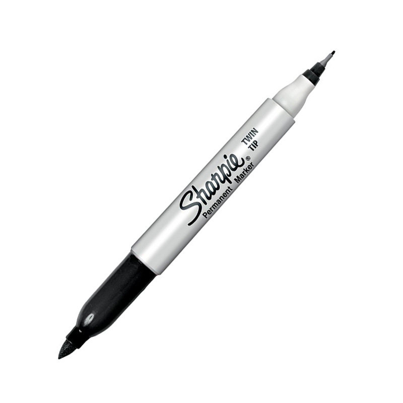 三福锐意实验室记号笔sharpie32001油性防水无尘净化笔双头马克笔