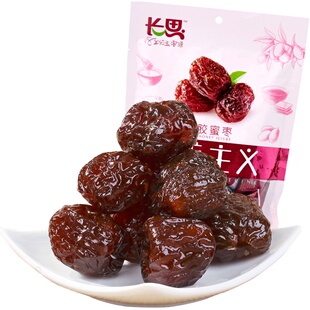 长思阿胶蜜枣235g阿胶枣水晶蜜枣去核金丝红枣贡枣喜糖枣山东特产