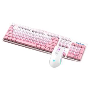 狼蛛F2068pro粉底液高颜值机械键盘有线热插拔男女生游戏办公专用