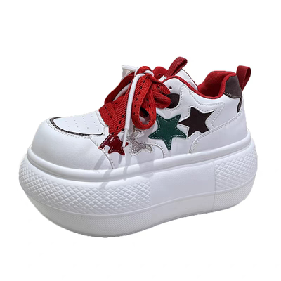 星星亮片超轻大头面包鞋