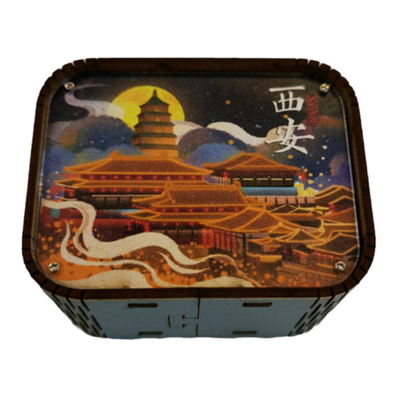 西安旅游纪念品大唐不夜城音乐盒