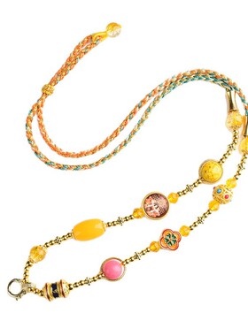 直播货源批发藏式唐卡吊坠绳泰国佛牌链手工编织项链快拆扣挂脖绳