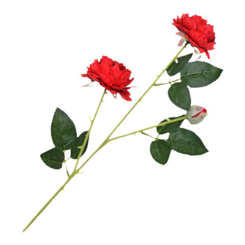 仿真牡丹花玫瑰花单支花束假花