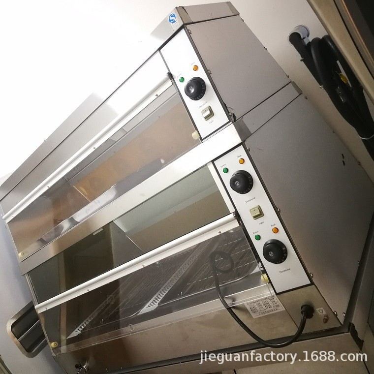 杰冠DH-8P 1.2米商用双层快餐保温柜 食物陈列保温保湿展示柜