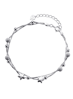 S925银星星手链女简约气质时尚