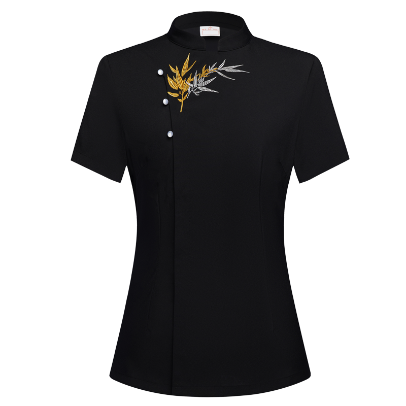 酒店服务员工作服短袖女夏装定制