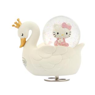 JARLL赞尔HelloKitty水晶球音乐盒天鹅八音盒生日礼物告白送女友