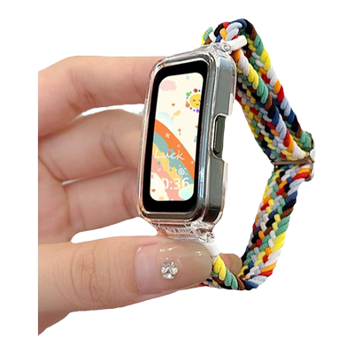 鑫景辉红米手环编织滑扣弹力表带