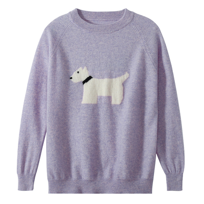 儿童山羊绒衫秋冬新款卡通小狗