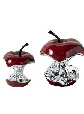 意式轻奢极简艺术仿真苹果摆件