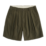 CENLES SS26 复古美式人字纹褶皱短裤做旧中腰五分休闲裤垂感宽松