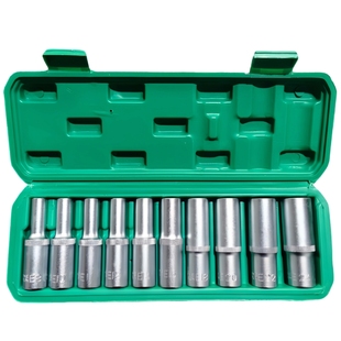 1/2加长E型套筒大飞E10内六花梅花套筒扳手6花角花型套筒汽修工具