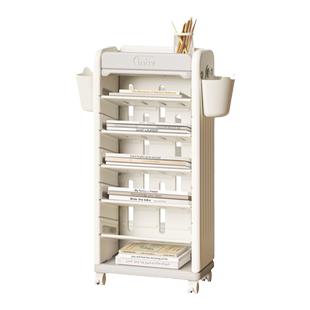 英禾儿童书架落地置物架可移动书本收纳架简易书房收纳储物架子