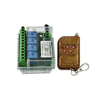 220V四路无线遥控开关多功能学习型智能接收器控制器遥控器