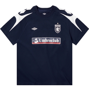 umbro茵宝官方球衣短袖运动复古新款凉感抗菌足球风夏季上衣T恤衫
