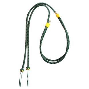 天珠吊坠挂绳横穿男女款手工编织黄金蜜蜡加粗可调节锁骨项链绳子