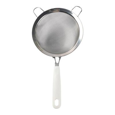 家用果汁宽边加厚不锈钢面粉筛