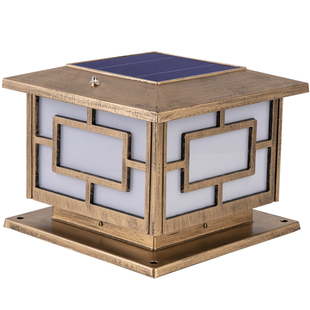 太阳能围墙柱头灯庭院柱子门墩墙头户外防水家用照明装饰围栏顶灯