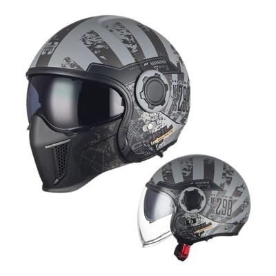 Cyril复古摩托车组合盔半盔