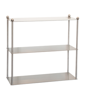 FORLEECHS桌面置物架极简不锈钢杯子收纳多层咖啡杯架香水置物架