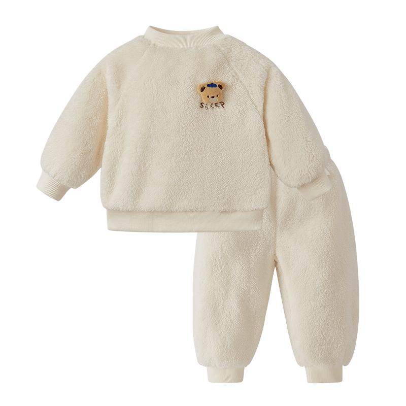 jellybaby女童秋冬家居服套装
