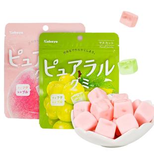 kabaya卡巴也果汁软糖进口水果夹心糖果白桃味网红高颜值休闲零食